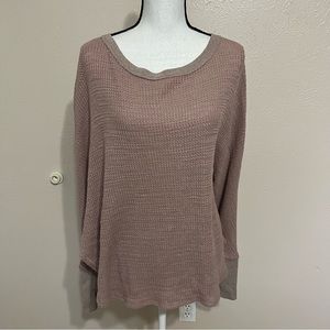 Postmark Anthropologie Waffle Knit Dolman Sleeve Oversized Top Women’s Medium